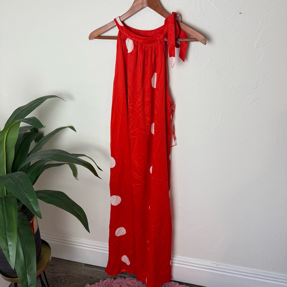 ✨ MudPie One-Shoulder Polka Dot Maxi Dress (M/L) ✨